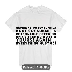Everything must go! Moving sale!!